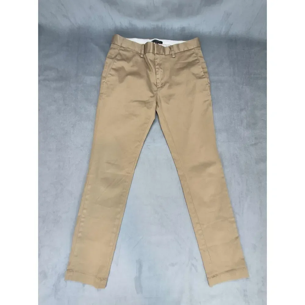 Banana Republic Fulton Rapid Movement Chino Pants Mens Khaki 30x32